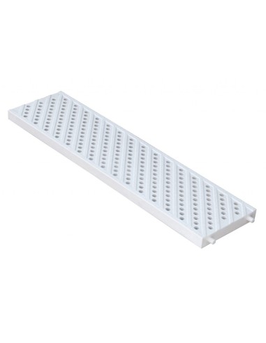Rejilla saneamiento FIRST agujeritos 500x130mm blanca GRP130B especial piscina