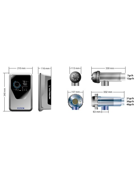 Clorador salino ASTRAL Smart Next 21gr/h 70062