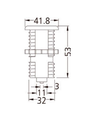 Pulsador neumatico BALBOA ABS blanco 13082+WH