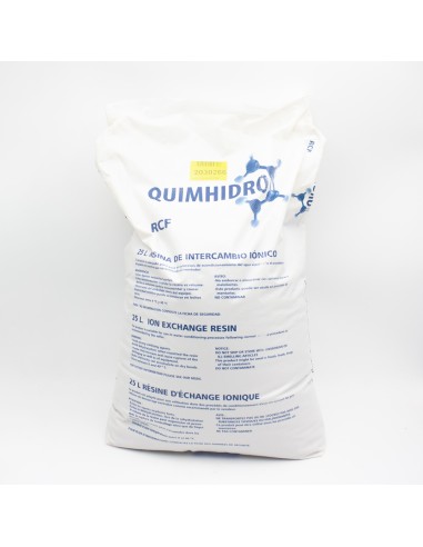 Resina descalcificador HW Quimhidro cation fuerte saco 25lt PQ-0202-01Q