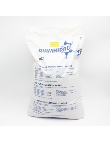 Resina descalcificador HW Quimhidro cation fuerte saco 25lt PQ-0202-01Q