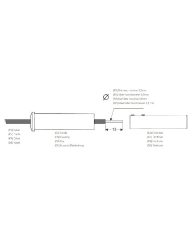 Sonda de nivel TOSCANO SNR roja tipo 503 10000159