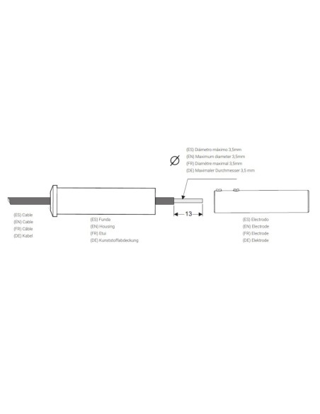 Sonda de nivel TOSCANO SNR roja tipo 503 10000159