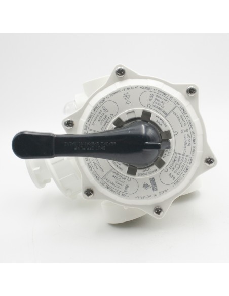 Valvula selectora filtro piscina PRAHER lateral 1½" mod.tornillos c/enlaces 131042