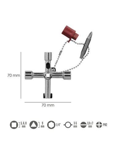 Llave apertura puerta armario contador WOLFPACK...
