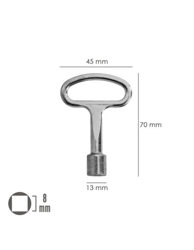 Llave apertura puerta armario contador WOLFPACK...