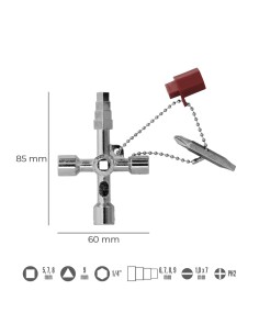 Llave apertura puerta armario contador WOLFPACK... 2
