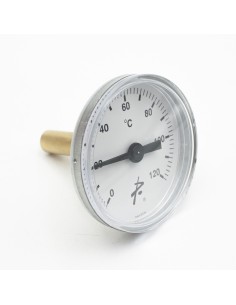 Termometro calefaccion POTERMIC horizontal 0-120ºC vaina...