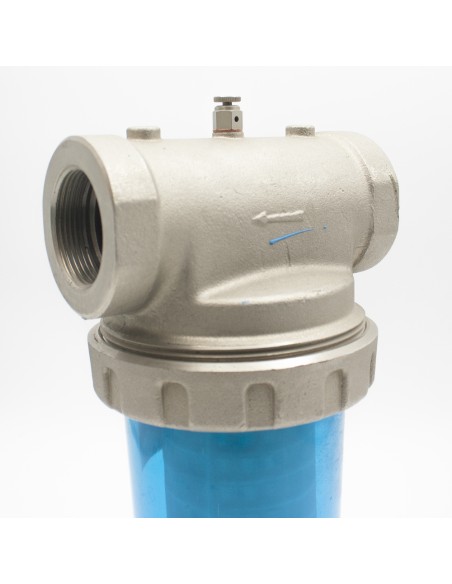 Portacartuchos inox INSOL c/filtro malla lavable 11/2"