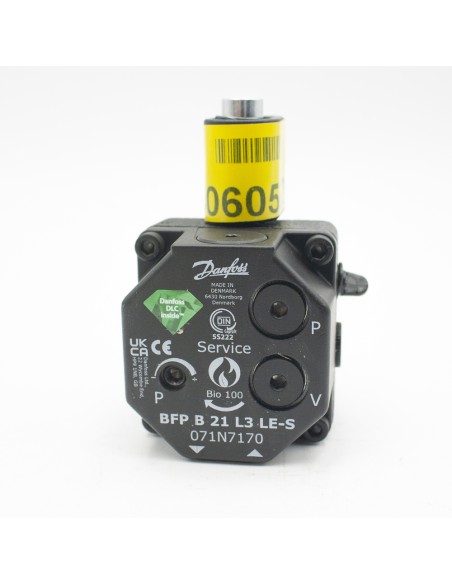 Bomba gasoil quemador DANFOSS BFP B 21 L3 LE-S giro izquierda 071N7170 New Diamond