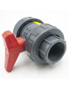 Valvula bola PVC-U rosca H-H   11/4" PN10 CH Export...