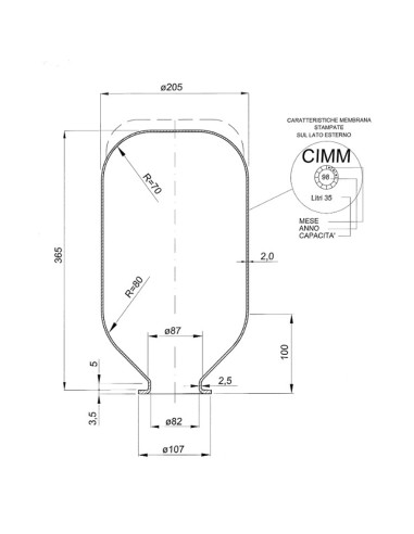 Membrana hidrosfera   50lt        CIMM 020103502