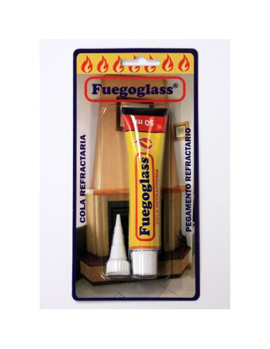 Pegamento refractario FUEGOGLASS 50ml para junta puerta B0243