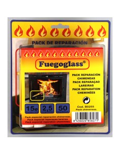 Kit reparacion estufas/chimeneas FUEGOGLASS tubo...