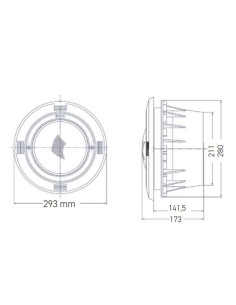 Foco piscina liner EMAUX proyector led NP300 mod. luz... 2