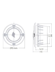 Foco piscina liner EMAUX proyector led NP300 mod. luz... 2