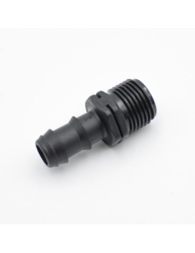 Entronque tubo riego goteo PE 16-1/2" M-M negro AZUD 16061600