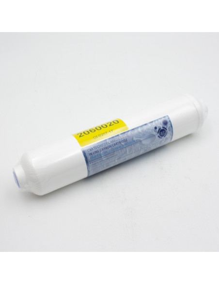 Filtro osmosis HW postfiltro en linea 10" carbon GAC RH 1/4" OI-0207-17 (Nhiwa)