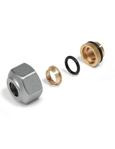 Racord valvula radiador GIACOMINI adaptador mod. R178 cobre/acero 15mm R178X016