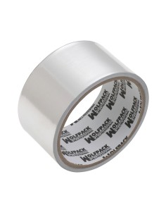 Cinta aluminio adhesiva WOLFPACK rollo 10mt 48mm plata...