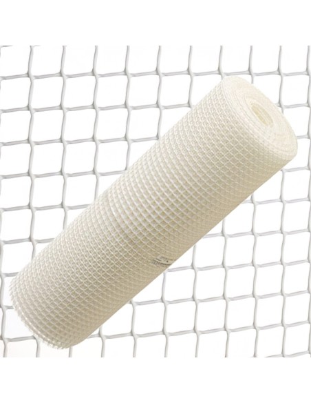 Tela Cuadrada Plastico 1,0 cm. x 1 metro. Blanca Rollo 25 metros