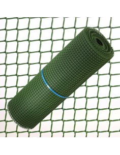 Tela Cuadrada Plastico 1,0 cm. x 1 Metro. Verde  Rollo 25...