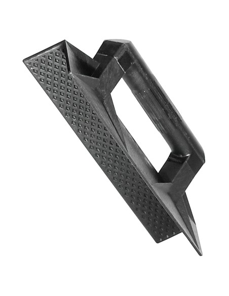 Talocha plástico para esquina mango redondo 36 cm. negra