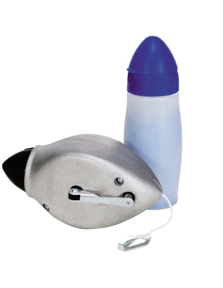 Tiralineas Aluminio Con Plomada 30 Metroscon Bote De Polvo 100 Gramos