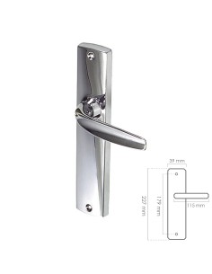 Juego Manivelas Para Puertas "Ayr" Ref 540  Cromo