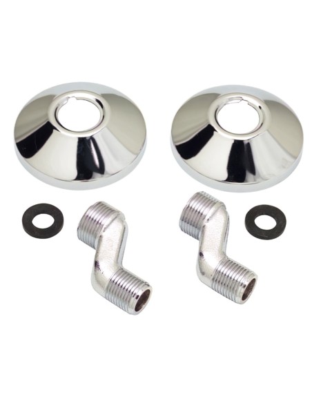 Juego Excentricas 2,5 cm. 1/2x3/4 Con Embellecedor