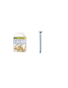 Punta Acero Cabeza Plana Zincada 2,50x40 mm. 25 unidades