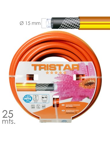 Manguera Tricotado No Torsion 15 mm. - 5/8" Rollo 25 Metros