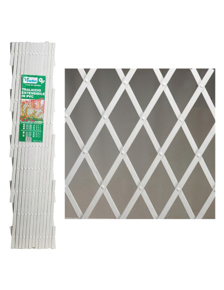 Celosia Pvc Blanca Extensible 4x1 metros.