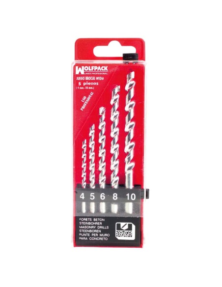 Estuche Brocas Widia Profesional Wolfpack  5 Piezas