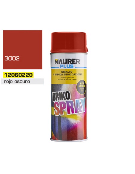 Spray Pintura Rojo Oscuro Carmin 400 ml.