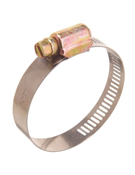 Abrazadera Sin Fin Acero Inoxidable Ancho 12 mm. -  Ø 40 / 60 mm.  Abrazadera Metalica de Tornillo, Abrazadera Sin Fin