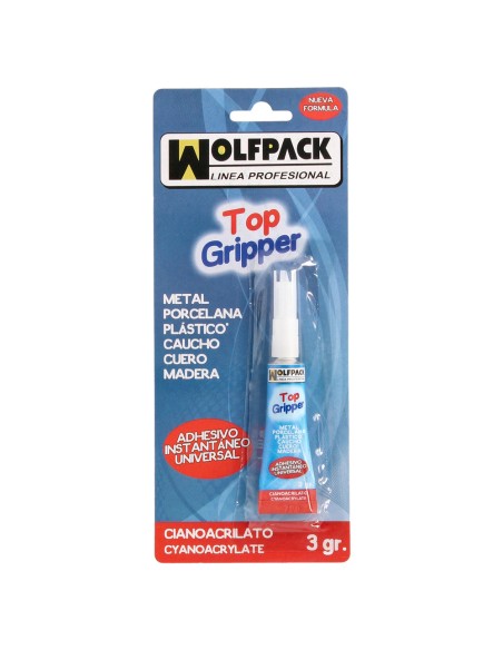 Pegamento ciano acrilato WOLFPACK 3gr 14010500