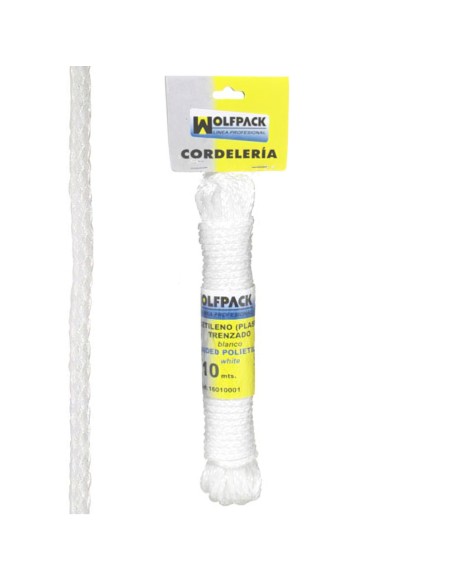 Cuerda Trenzada Plástico Blanca (Madeja 10 m.)