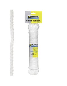 Cuerda Trenzada Plástico Blanca (Madeja 25 m.)