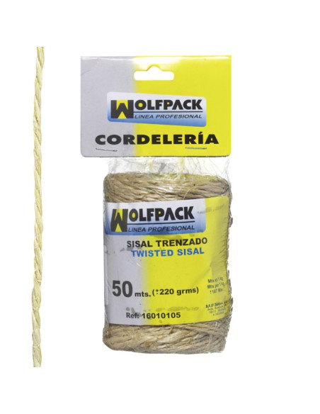 Cuerda Sisal Nº1 2 Cabos (Bobina 220 gr. / 50 m.)