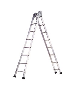 Escalera Aluminio Industrial Pronor 2 Tramos 10+10 Peldaños