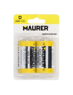 Pila Maurer Alcalina D / LR20   (Blister 2 Piezas)