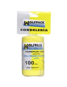 Cuerda Trencilla Polipropileno Amarillo (Bobina 100 Metros)
