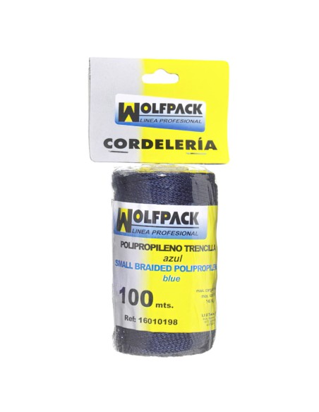 Cuerda Trencilla Polipropileno Azul (Bobina 100 Metros)