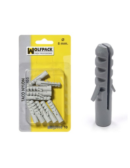 Taco Nylon         10 mm. (10 Piezas)