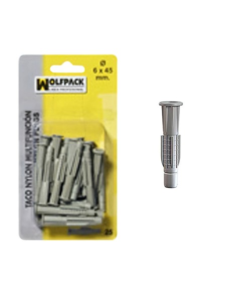 Taco Multiaccion MU  6x35 mm. (25 Piezas)