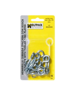 Hembrilla Cerrada 2,7 / 17 x 40 mm. (40 Piezas)