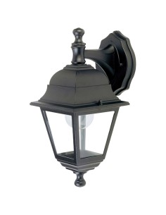 Farol Jardín Soporte Alto Negro