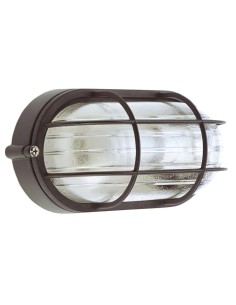 Plafón Industrial  IP44 Oval Negro