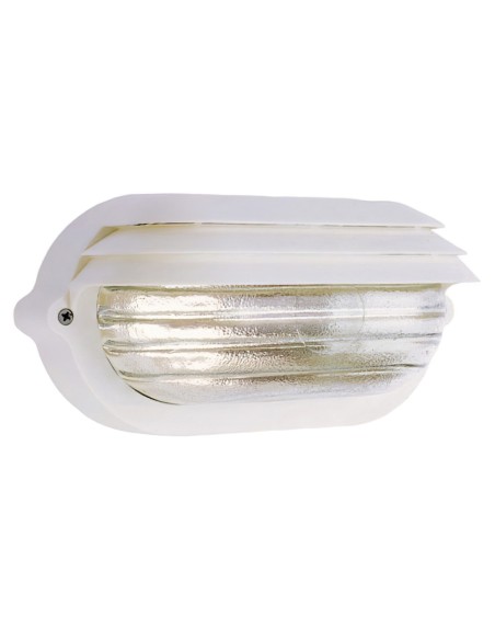 Plafón Palpebra   IP54  Oval Blanco